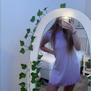 lavender t-shirt dress